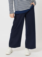 Kimmy Ponte Wide Leg Pant - Navy