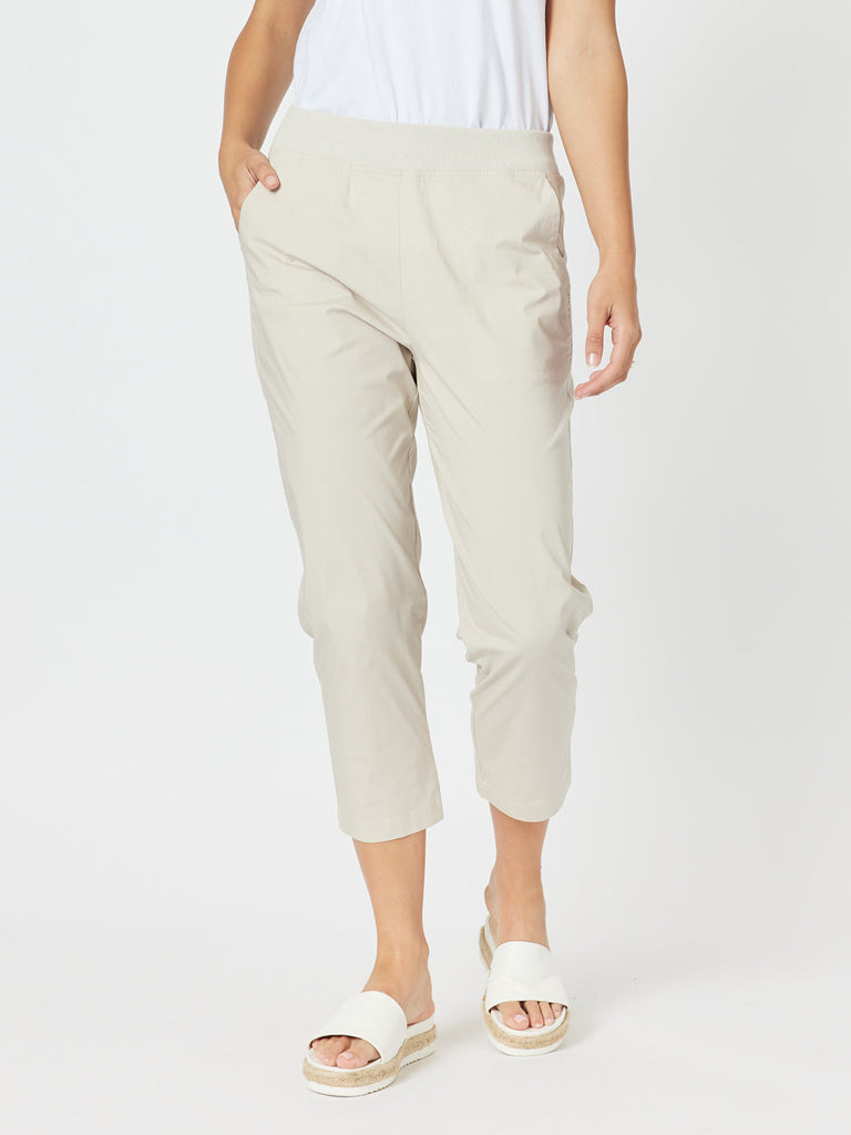 Santorini Cotton Pants - Stone