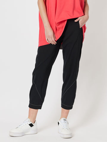 Parachute Stitch Pull On Pant - Black