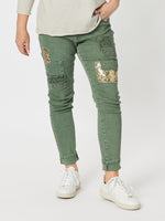 All That Jazz Applique Jean - Khaki