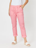 Isabella Cotton Pant - Pink