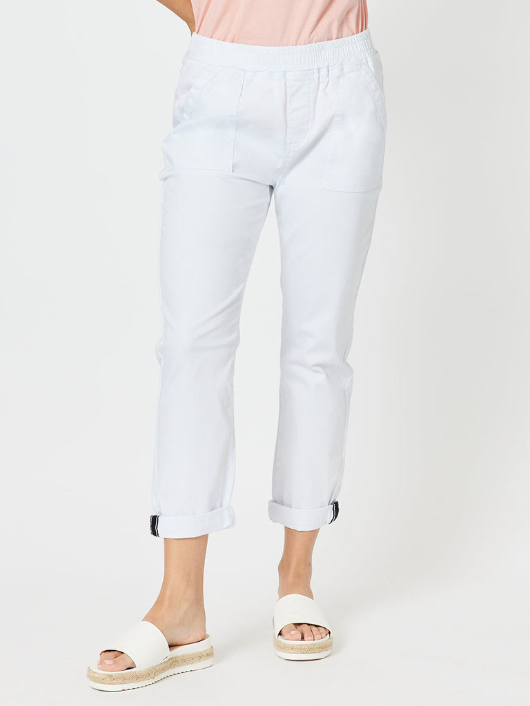 Bella Cotton Pant - White