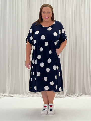 Spot The Dress - Navy