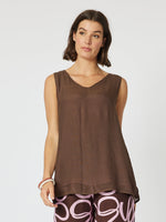 Layered Cami - Pink/Chocolate