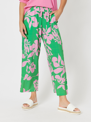 Spring Wide Leg Pant - Emerald