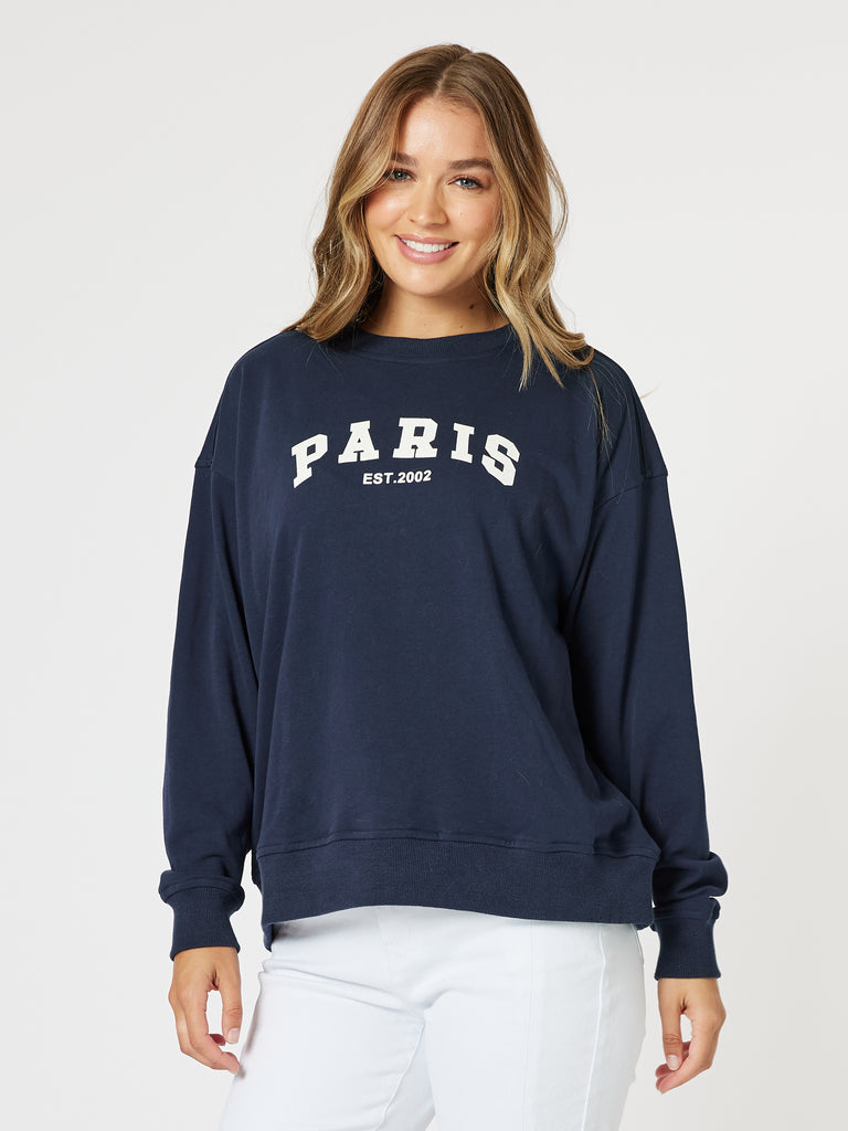 Paris Sweatshirt - Navy