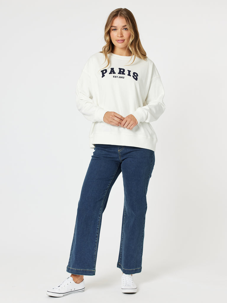 Paris Sweatshirt - White