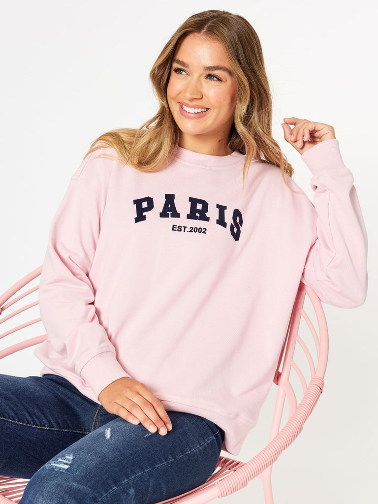 Paris Sweatshirt - Pink