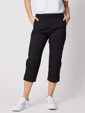 Santorini Cropped Pant - Black