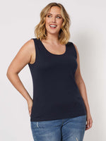 Basic Cotton Camisole - Navy