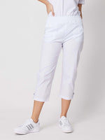 Santorini Cropped Pant - White