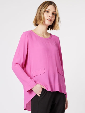 Clarity Women's Kerryn Pocket Top Fuchsia