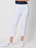 Zara Stretch Pant - White